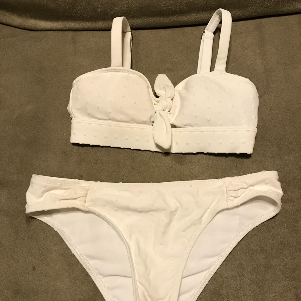 Abercrombie Girls white bikini size small
